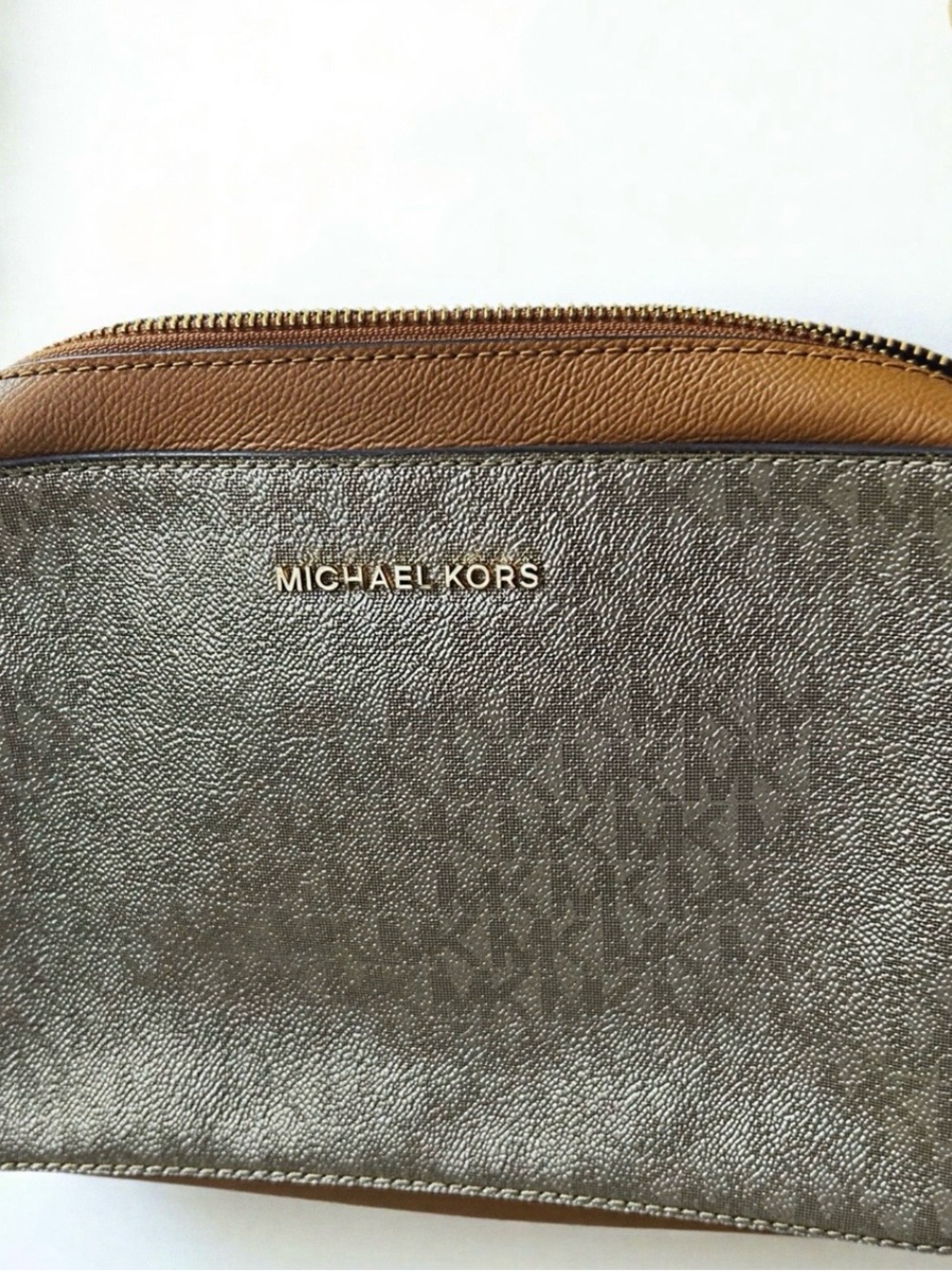 Michael Kors Gold Large Crossbody Bag